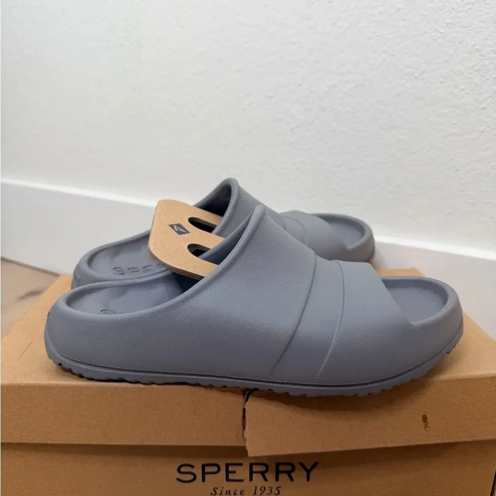 NIB ✨ Sperry Gray Comfort Slide Sandals | Lightweight EVA Pool Slides | Unisex